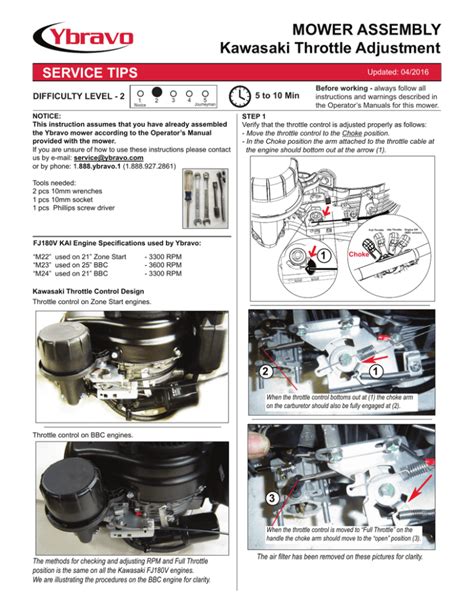 Trouble Shooting the Kawasaki 17 HP Engine Instructions Follow these steps until the problem is resolved Engine Will Not Start. . Kawasaki fx850v governor adjustment